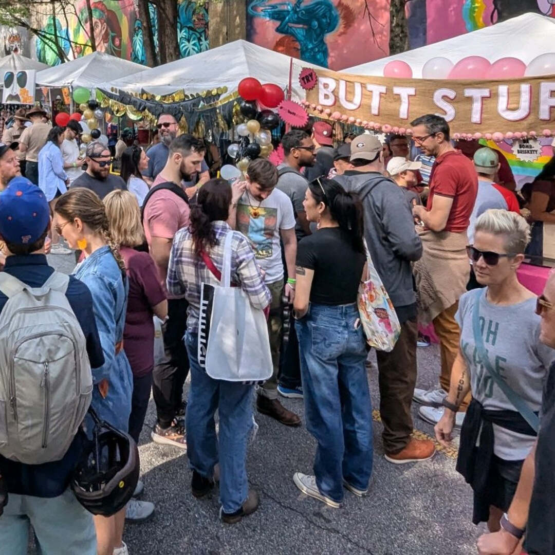 Butt Stuff booth at Chomp & Stomp