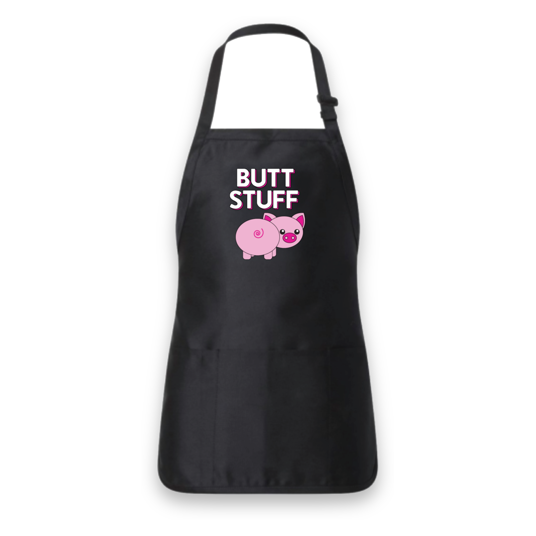 Butt Stuff Apron, black